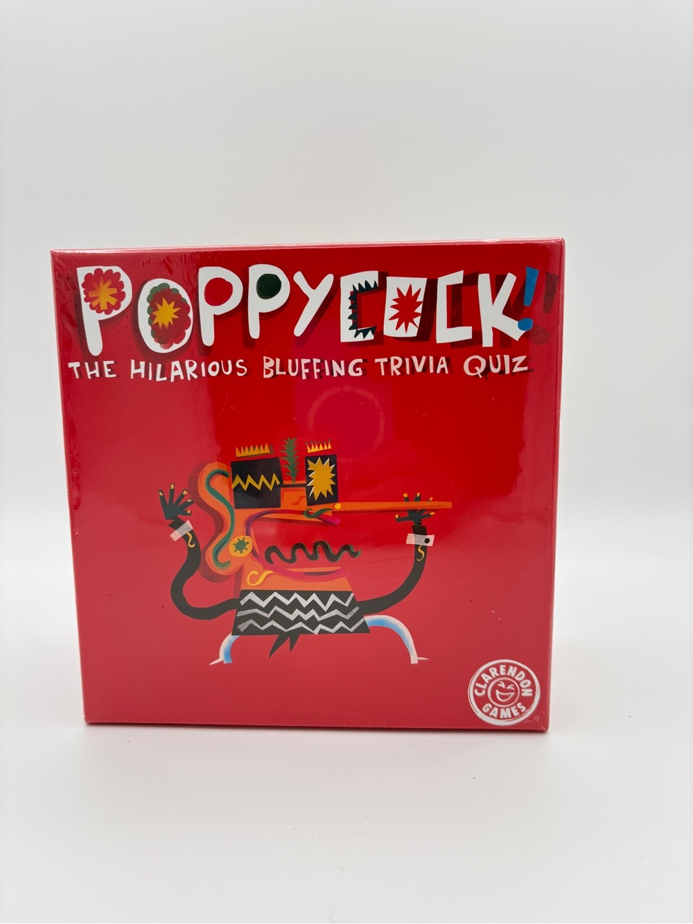 POPPYCOCK The Hilarious Bluffing Trivia Quiz Game Clarendon Games Factory Sealed